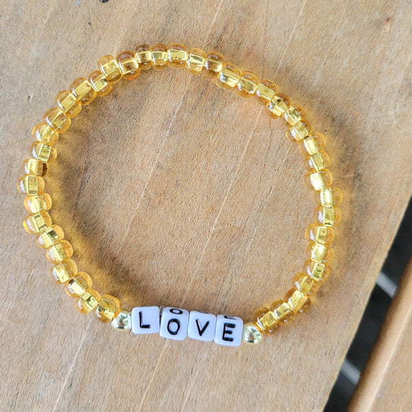 Advent LOVE Message Stretch bracelet