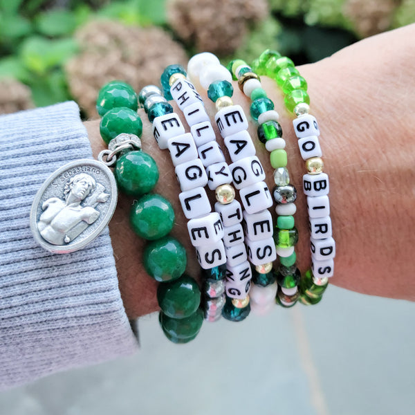 Eagles Team spirit Word Bracelets