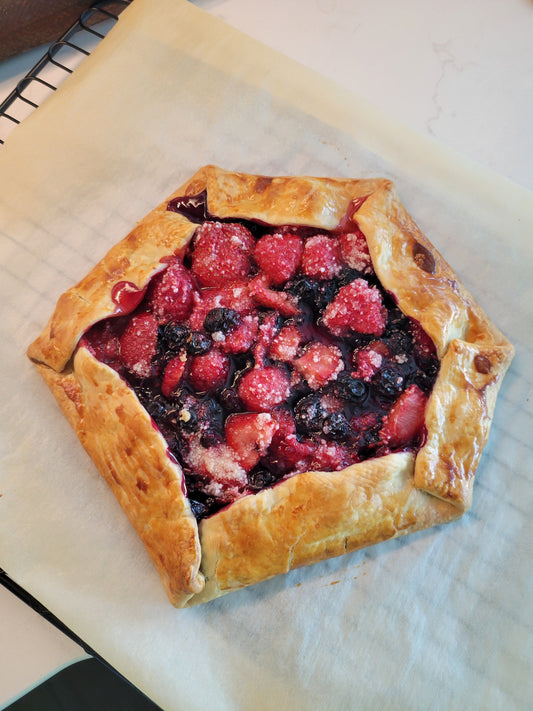 { Mixed Berry Galettes – Easy Rustic Dessert with Summer Berries }