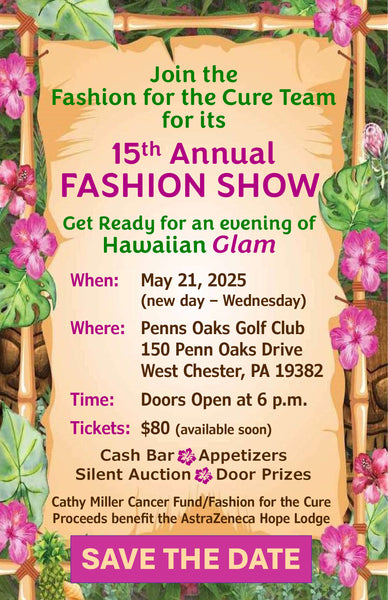 Fashion For The Cure Informational Poster 
