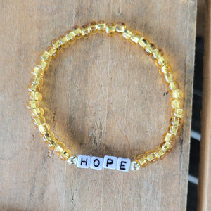 Advent HOPE Message Stretch bracelet