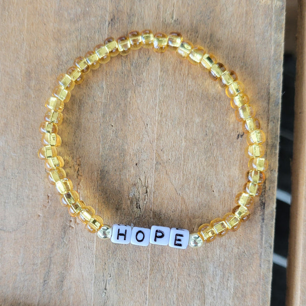 Advent HOPE Message Stretch bracelet