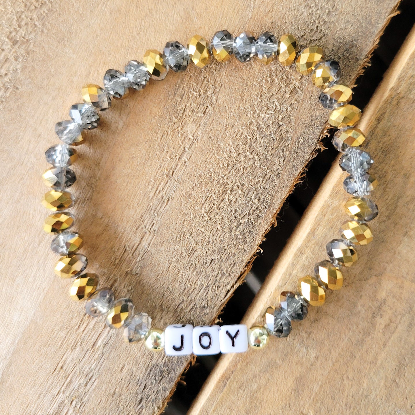 Advent JOY Message Stretch bracelet