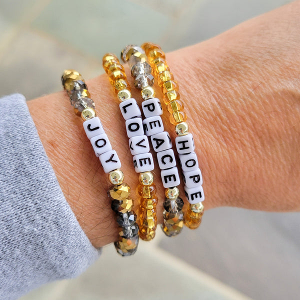 Advent Message Stretch bracelets