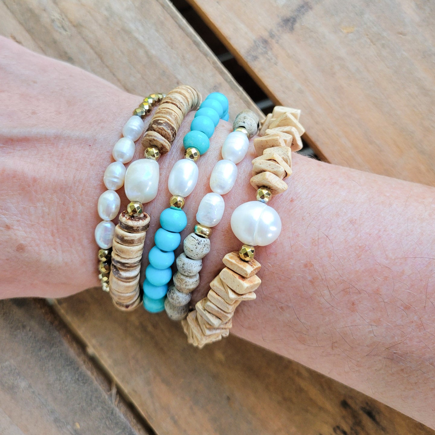 coastal collection stretch bracelets