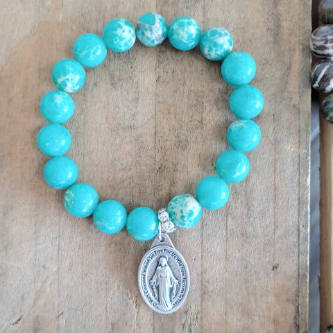 { Miraculous Medal Teal }