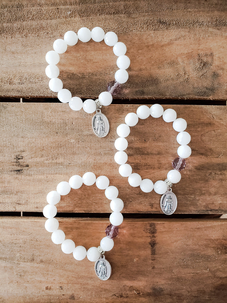 Blessed st peregrine bracelet sale