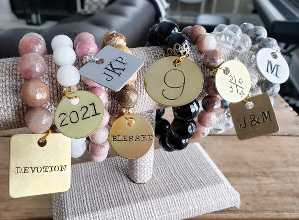 { Custom Keepsake Bracelets & Tags }